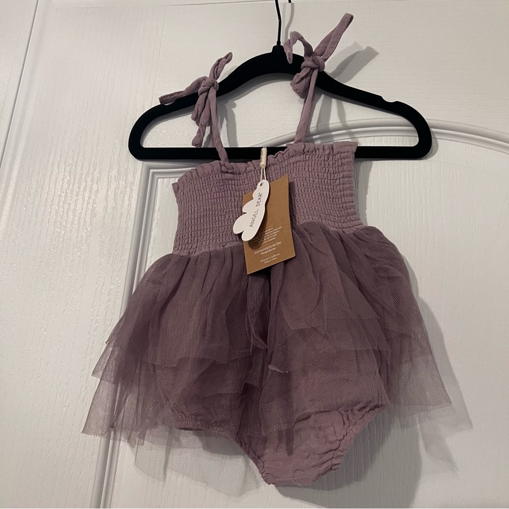 NWT Angel Dear Dusty Lavender Tutu Bubble size 6-12 months